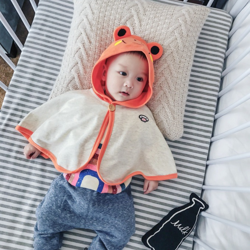 Áo choàng chống nắng cho bé trai, bé gái chất liêu cotton da cá SUNGMIN