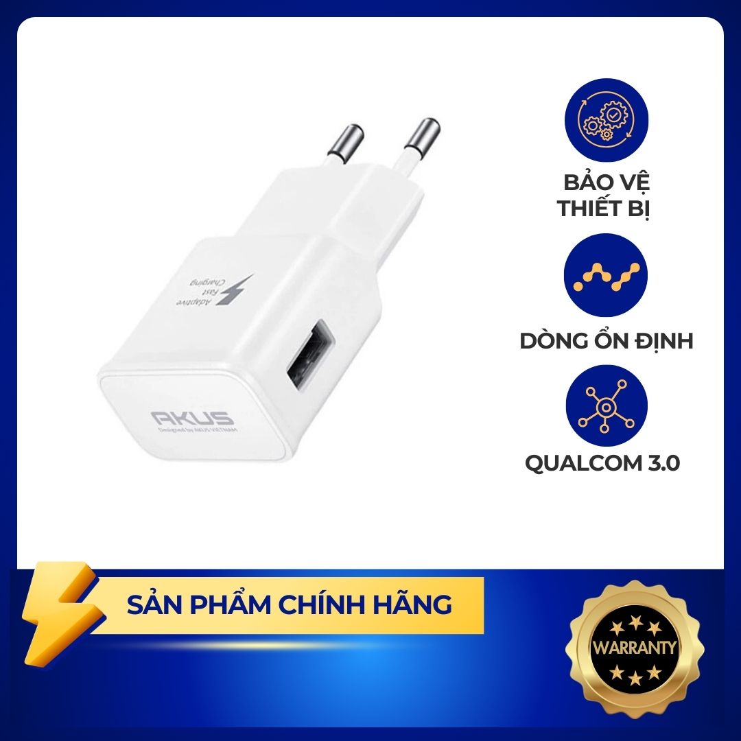 Củ sạc nhanh AKUS-QC30 - Hàng chính hãng