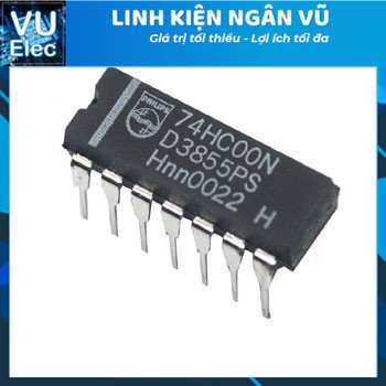 Bộ 2 IC 74HC00N DIP14