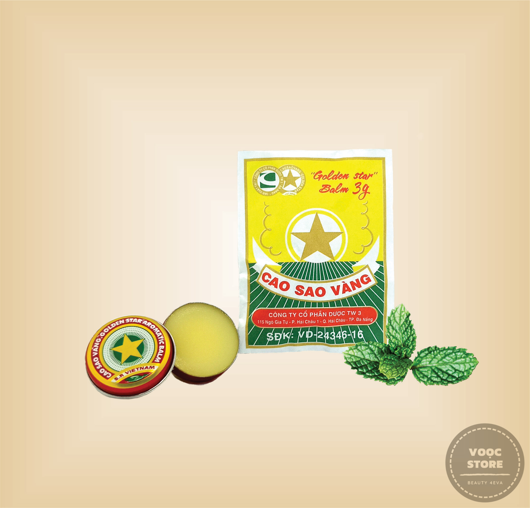 Cao Sao Vàng Dầu Cù Là Dược TW3 3g