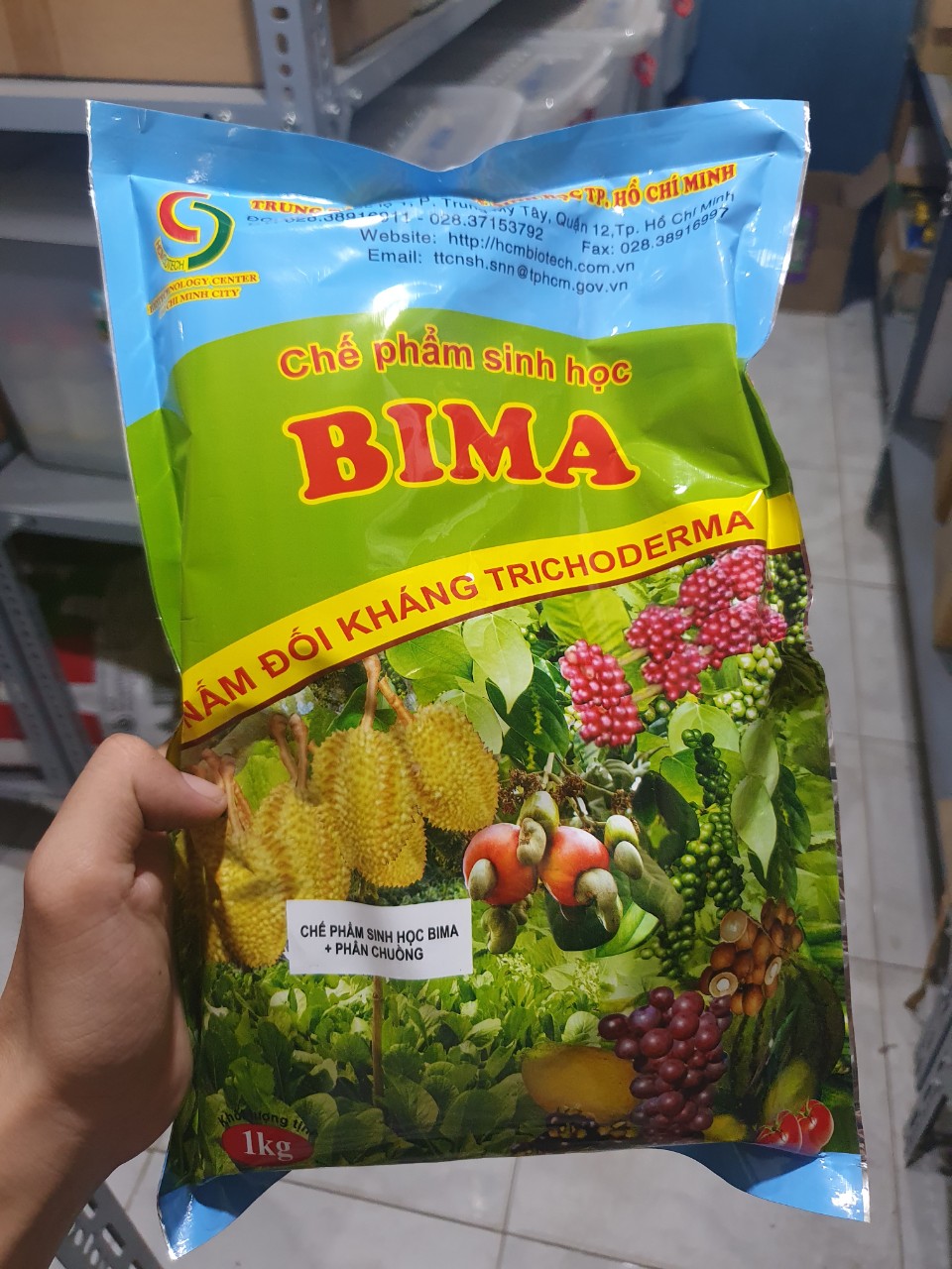 CHẾ PHẨM NẤM ĐỐI KHÁNG TRICHODERMA BIMA gói 1Kg - B3.1021