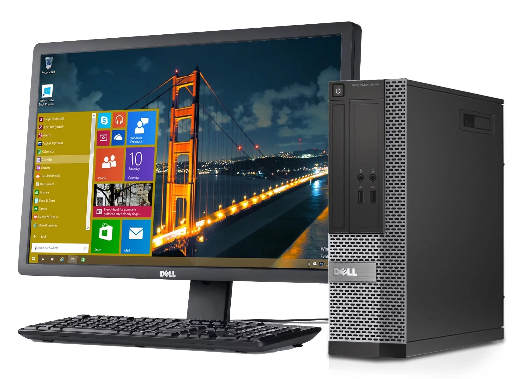 Máy tính Đồng Bộ Dell Optiplex 9020 ( Core i5 4570 / 4G / SSD 120G ) Màn hình Dell E1916HV 18 5 inch Wide - LED - Hàng Nhập Khẩu Bảo Hành 24 Tháng