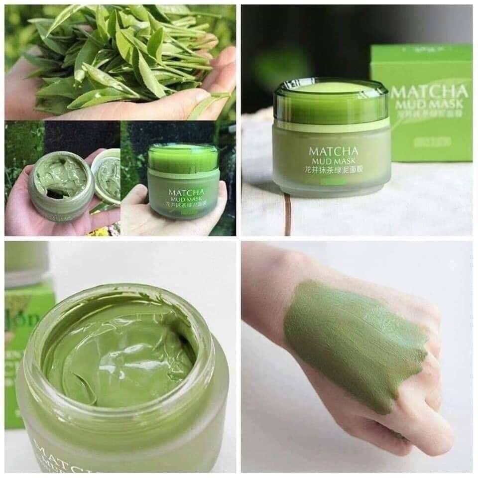 Mặt nạ dưỡng da cấp ẩm thải độc bùn trà xanh Laikou Matcha Mud Mask (5 tác dụng) 85g