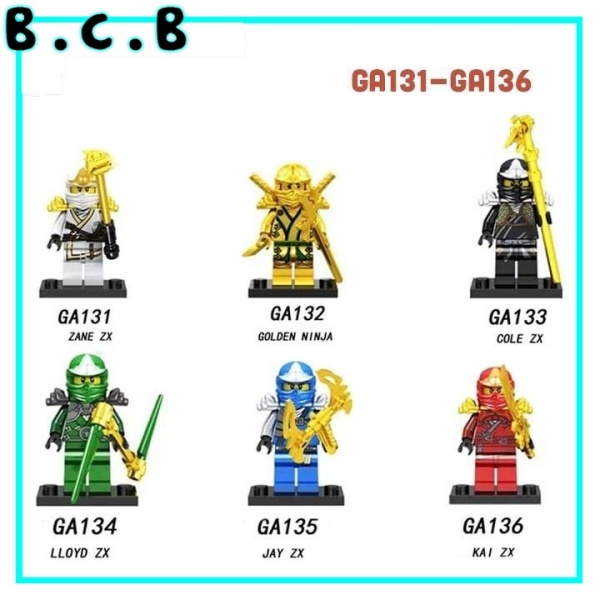 Lego Ninja go - Đồ chơi lắp ráp minifigures và non lego kèm phụ kiện - Mô hình lắp ráp sáng tạo GA131- GA136