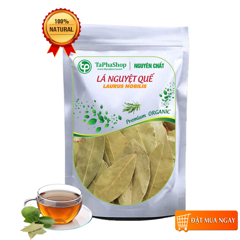 Lá nguyệt quế sấy khô 500g, Lá tạo hương thơm cho các món hầm, phở, bò kho - Tấn Phát