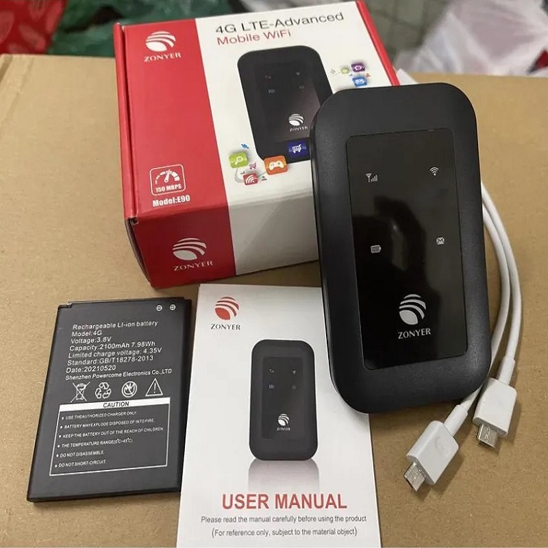 Bộ Phát wifi 4g gắn sim MF80 / MF925 / Zonyer E90 Tốc Độ Cao , Pin Khủng , Bảo hành trên toàn quốc