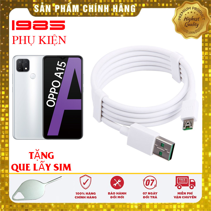 Cáp Sạc Nhanh Cho Oppo A15 Chính Hãng