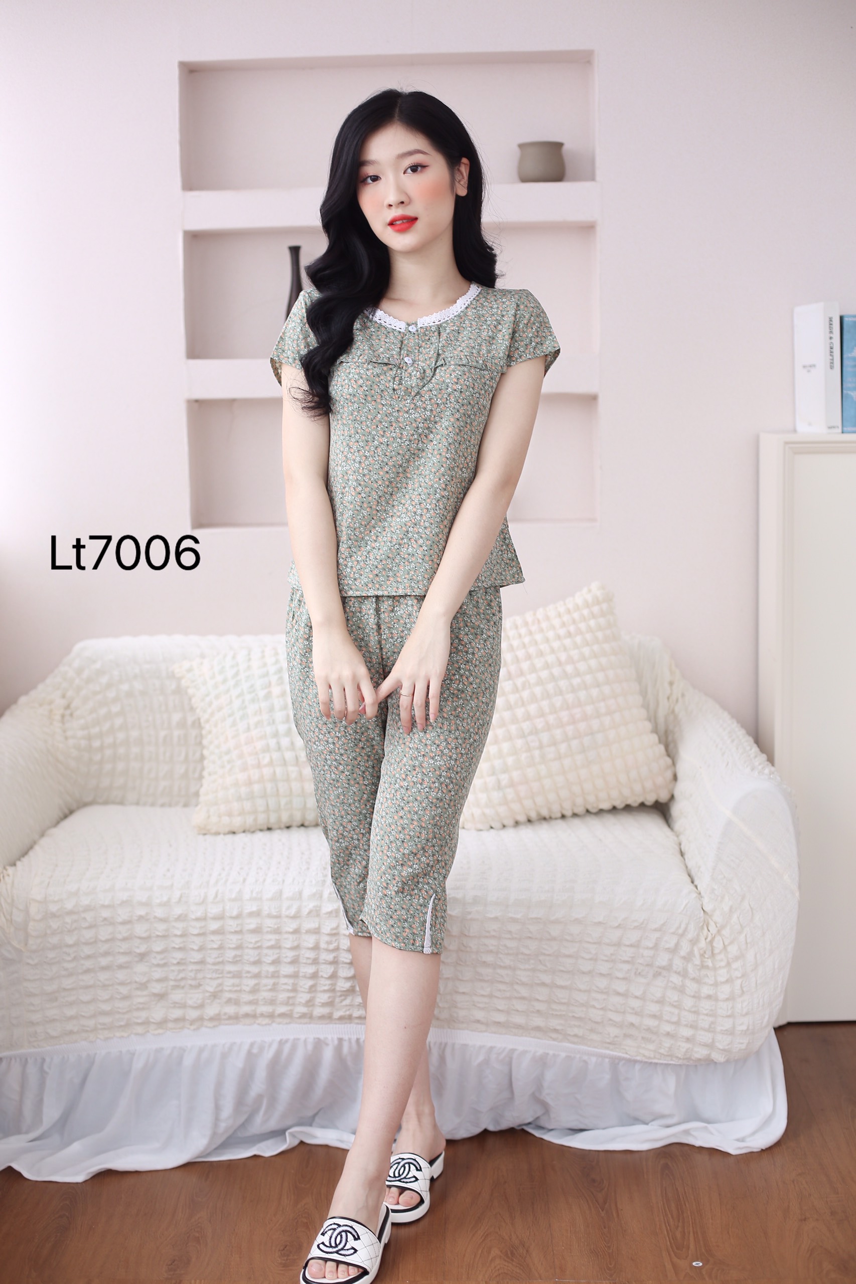 Quần áo mặc nhà,đồ bộ  nữ chất lụa thái mềm mát