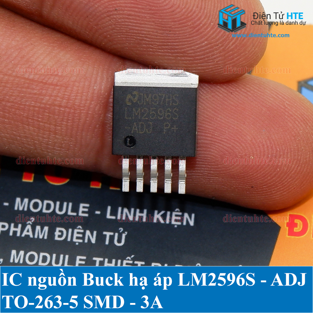 Combo 2 IC nguồn xung hạ áp Buck LM2596S ADJ 3A SMD TO263-5