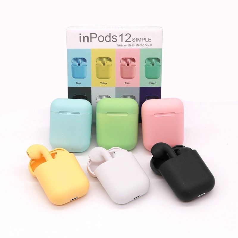 Tai nghe bluetooth khong day, tai nghe không dây ,Tai nghe bluetooth 5.0 i12/ inPods 12 - Bảo hành 12 tháng 1 đổi 1 trong 7 ngày