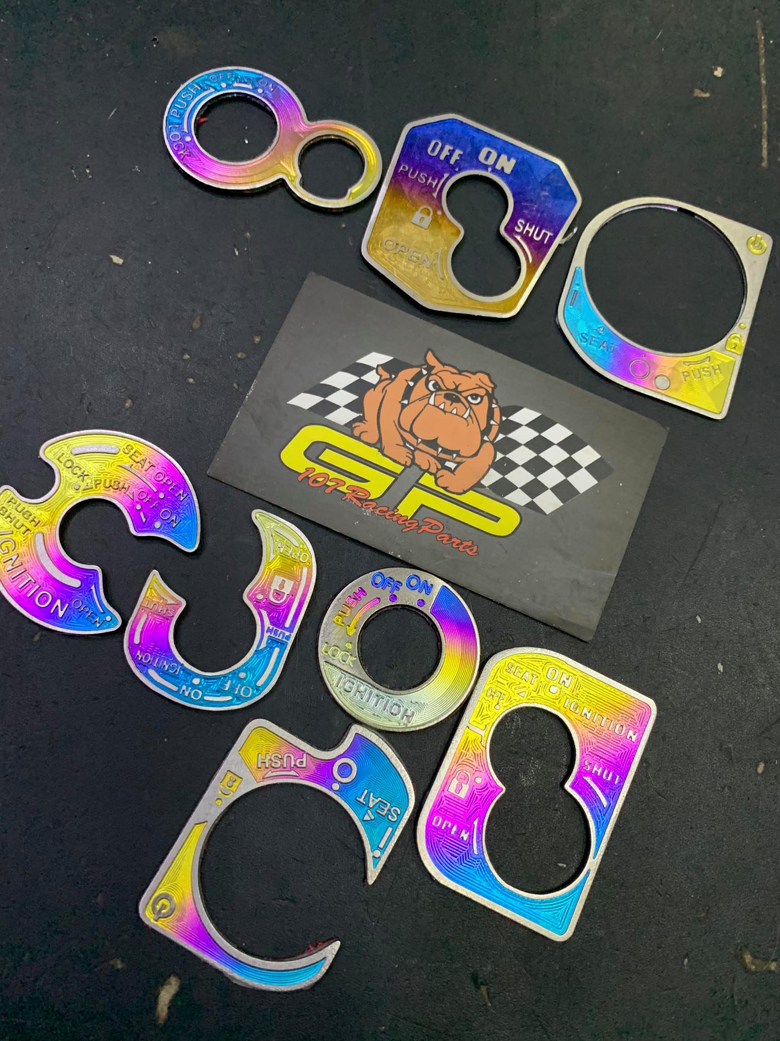 (Tem Khoá) Tem ổ khoá Titan cho Ex10 Ex150 Vario150-160 SH Smartkey Satria Raider Wave Fu Sonic Winner