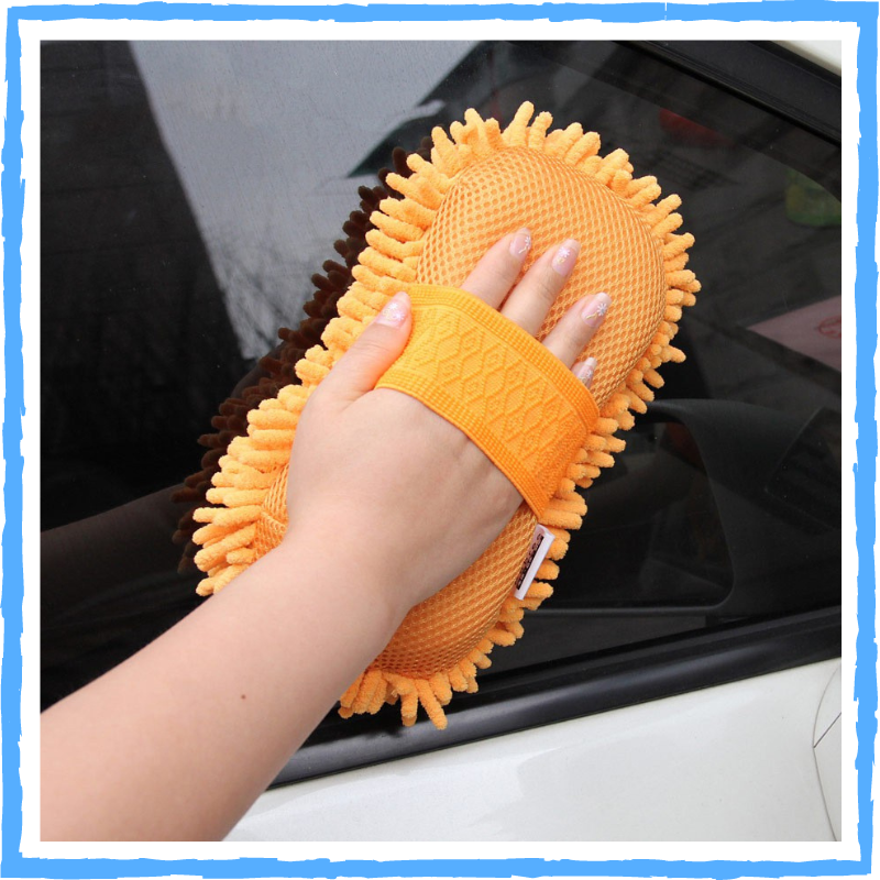 Miếng san hô rửa xe Microfiber siêu mịn tiện dụng (màu sắc ngẫu nhiên)
