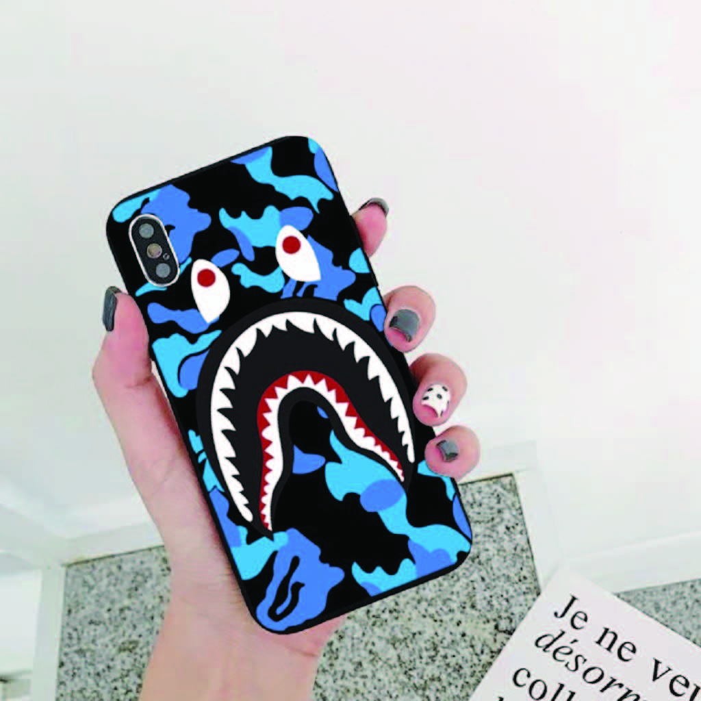 Ốp Lưng Iphone ⚡ Ốp Lưng Điện Thoại Iphone Bape Cá Mập ⚡ Full Các Dòng Iphone