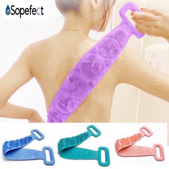 [ giá sỉ tại kho] Dây tắm chà lưng silicol 2 mặt