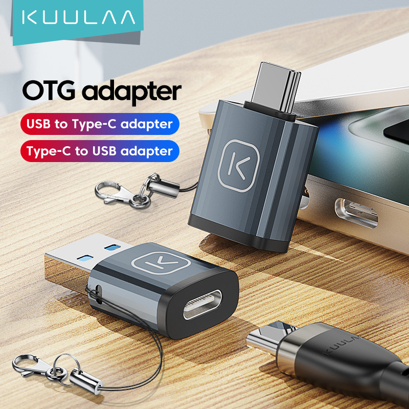 KUULAA USB to USB Type C OTG Adapter Micro to Type C OTG Adapter USB OTG Connector Micro USB asd