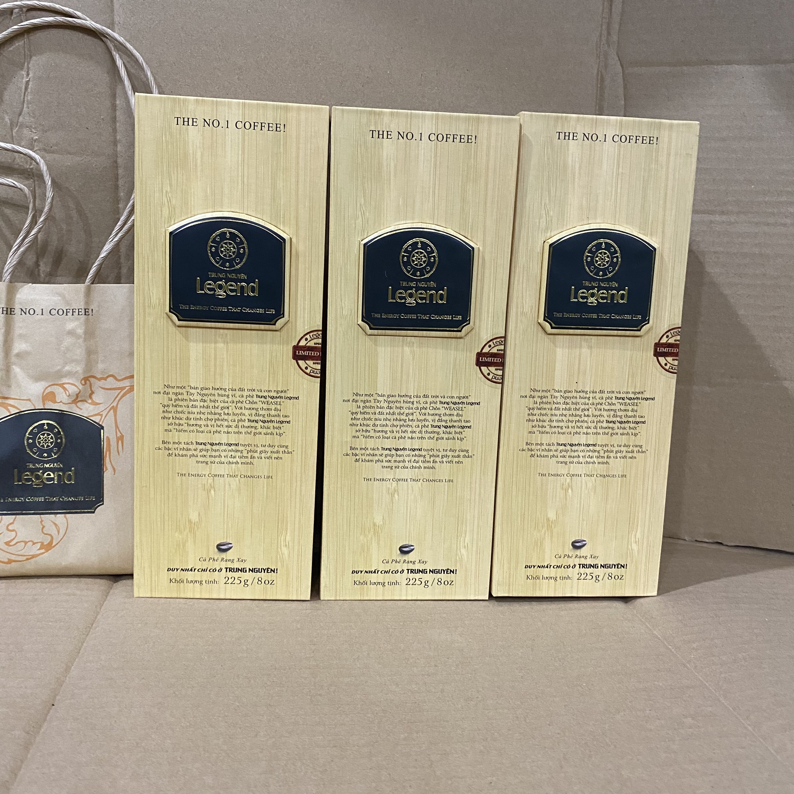 CÀ PHÊ CHỒN LEGENDEE TRUNG NGUYÊN (225GR/ HỘP) LÀM QUÀ TẶNG ( Date - 8/2024)
