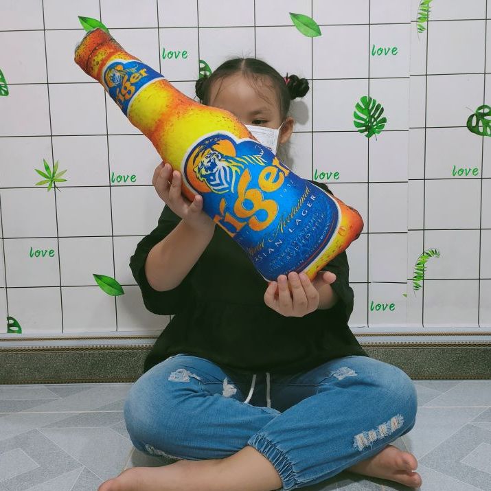 GỐI ÔM CHO BÉ SƠ SINH HÌNH CHAI BIA GỐI ÔM GIÁ SỈ