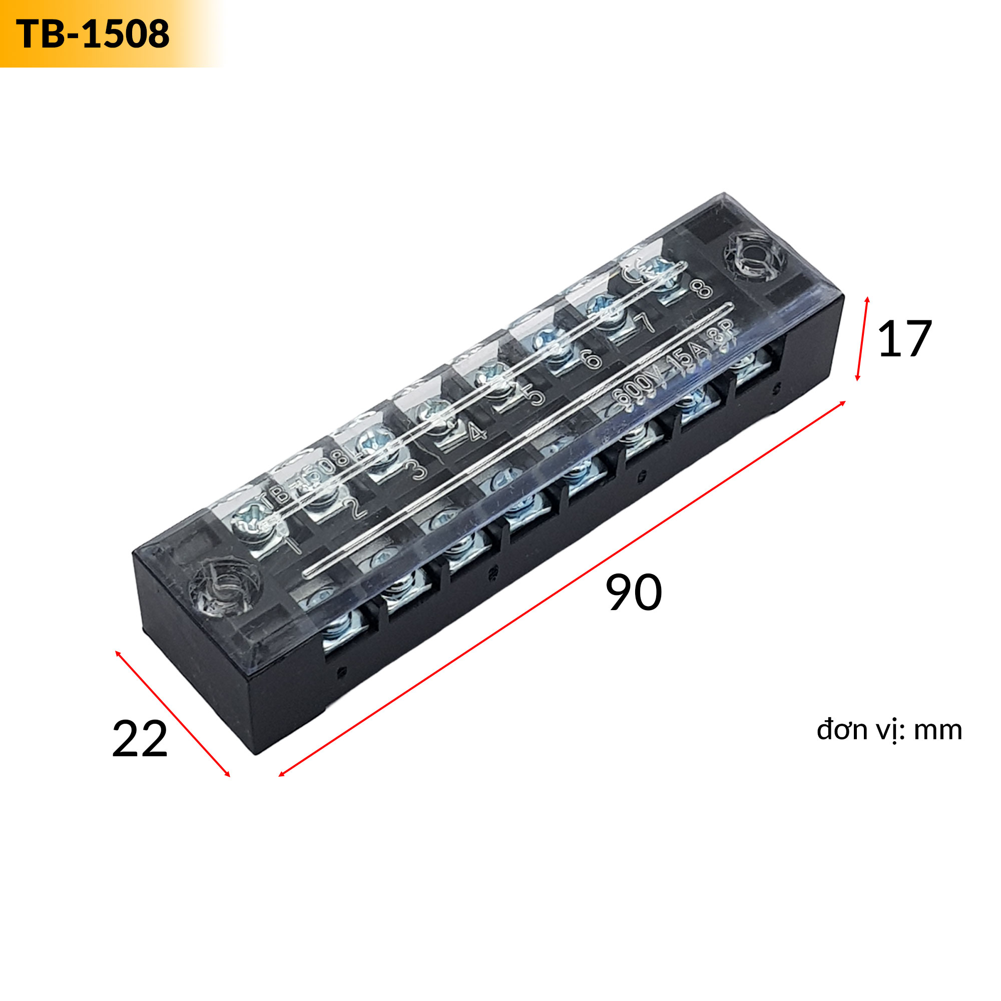 Terminal Block cầu đấu 15A