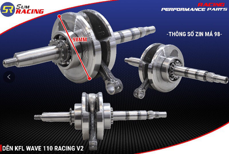 Dên Lớn Sum Racing Wave 110 10mm, 10.5mm, 12.5mm Má 98, 99 Malaysia Phụ Kiện Xe PKPEE
