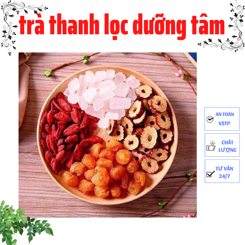 Set trà thanh lọc dưỡng tâm ( long nhãn, kì tử, đường phèn, táo thái lát)