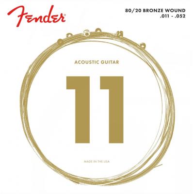 Dây đàn guitar acoustic Fender 70CL 80/20 BRONZE 11-50 dây chính hãng - Duy Guitar Store