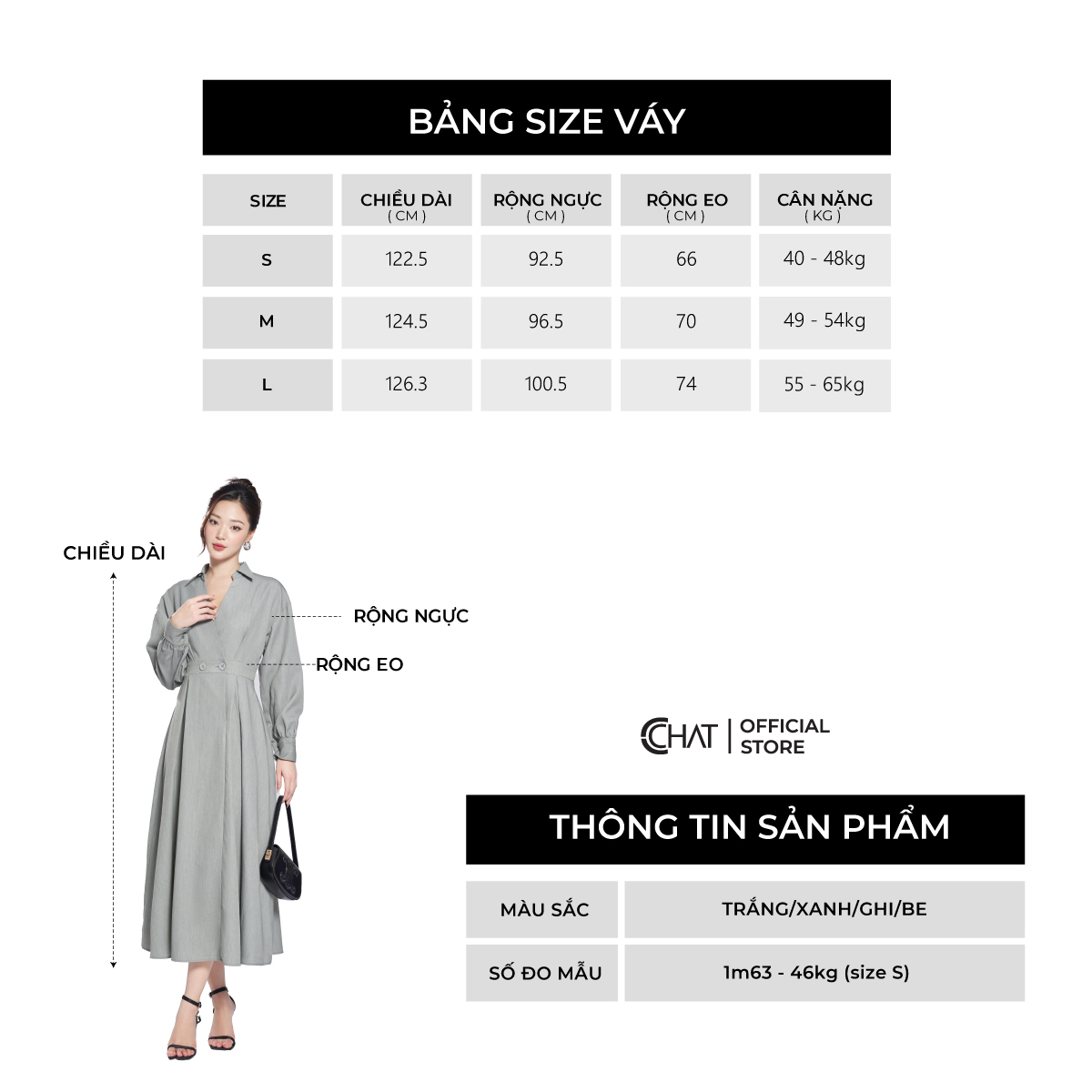 Đầm Nữ CCHAT Cổ Đức Mở V Chất Tuytsi Cao Cấp 13VDS2002XT