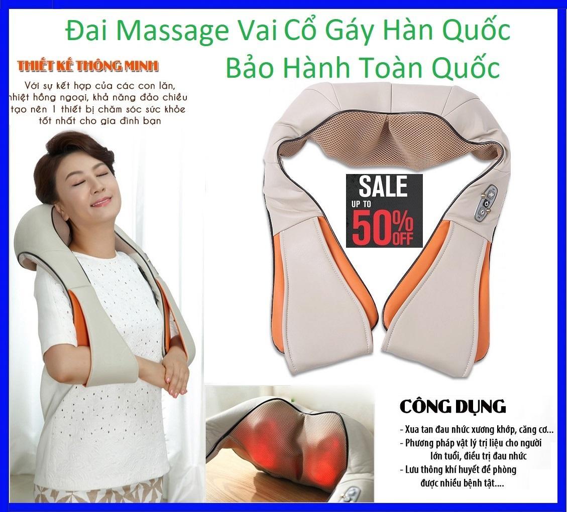 [HCM]Máy Mát Xa Cổ Vai Gáy Máy Massage Cầm TayMát Xa Cổ Vai Gáy 3D Thông Minh Cảm ứng Từ Tiện Dụng Giảm Đau Nhức