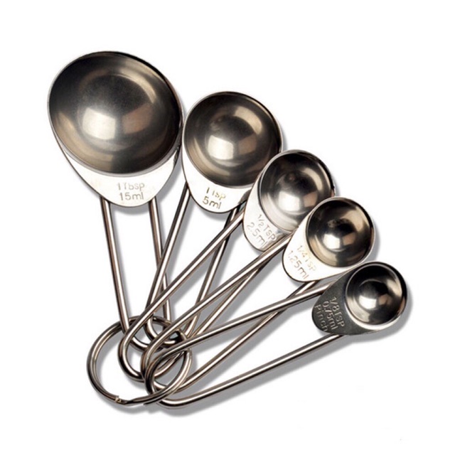 SET 5 THÌA ĐONG INOX