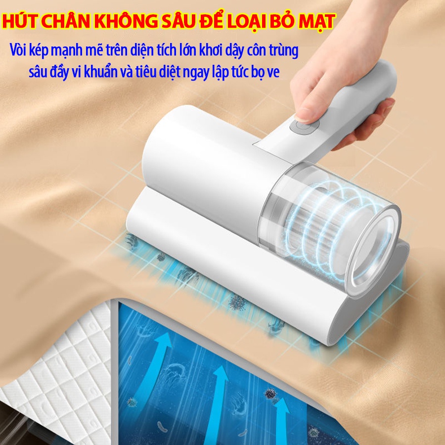 Máy hút bụi giường nệm, chăn ga gối đệm giường không dây đa năng