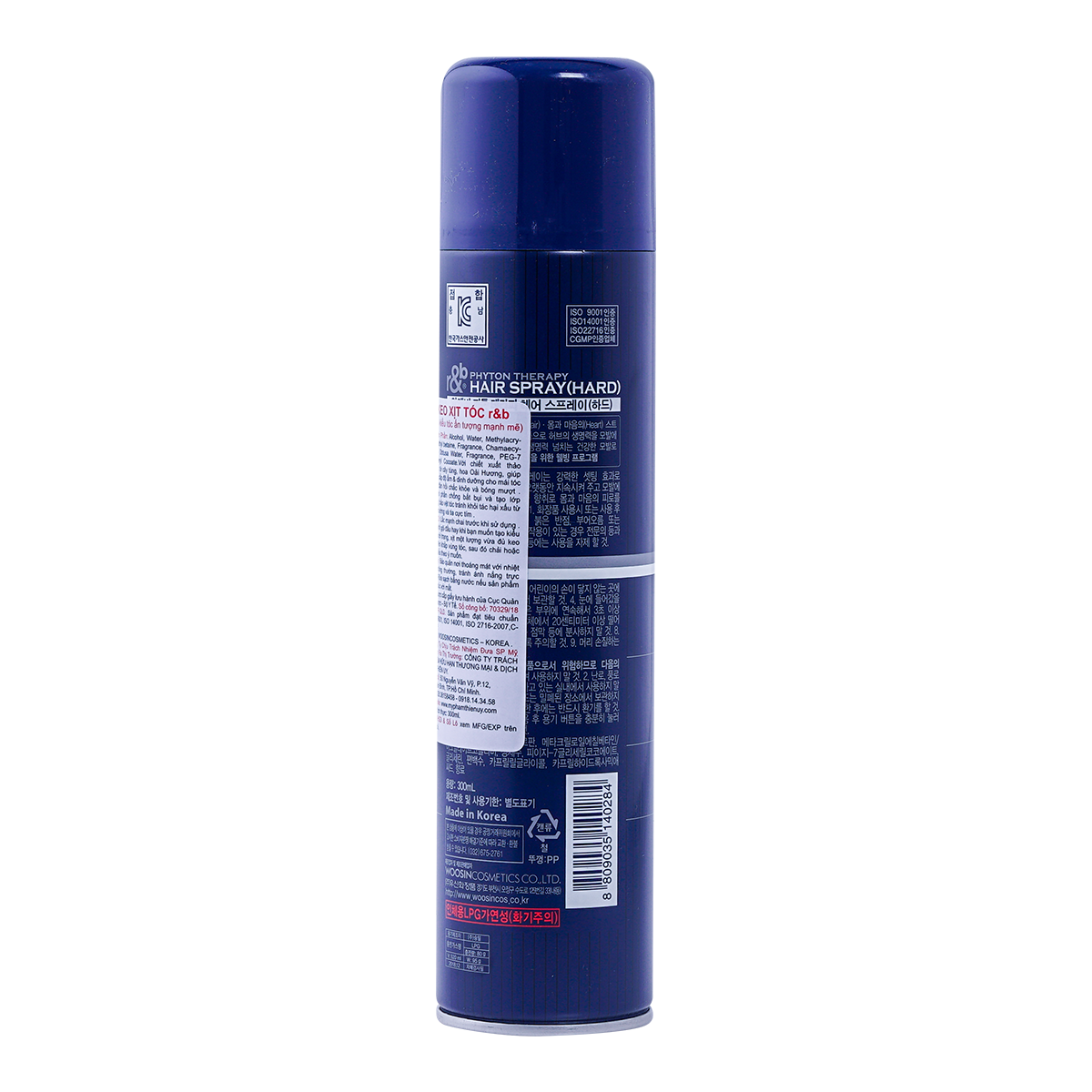 30SHINE Keo xịt tóc R&B Hair Spray Hard 330ml