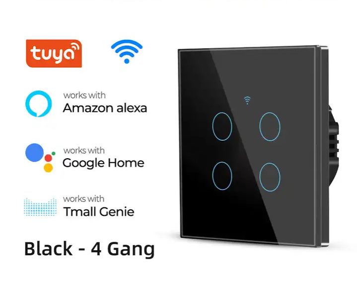 Công tắc wifi+rf433 thông minh Tuya