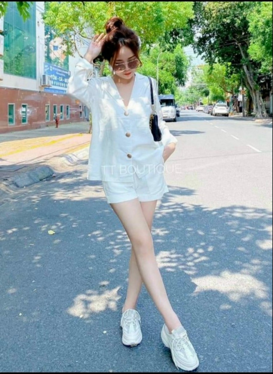 SÉT BỘ ÁO SƠMI QUẦN ĐÙI TRẺ TRUNG