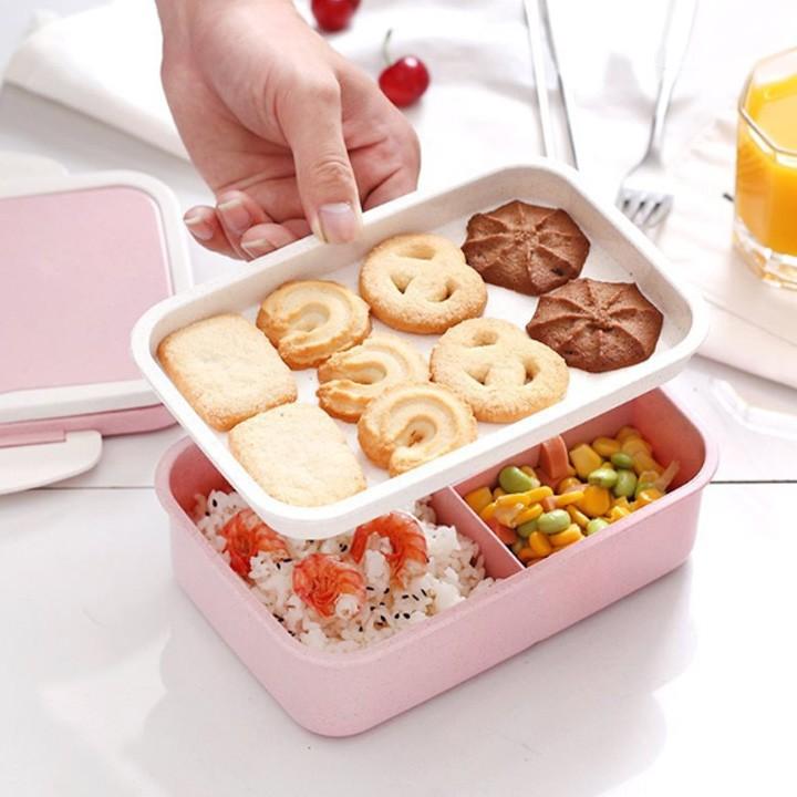Hộp Cơm Lúa Mạch 3 Ngăn tiện lợi
