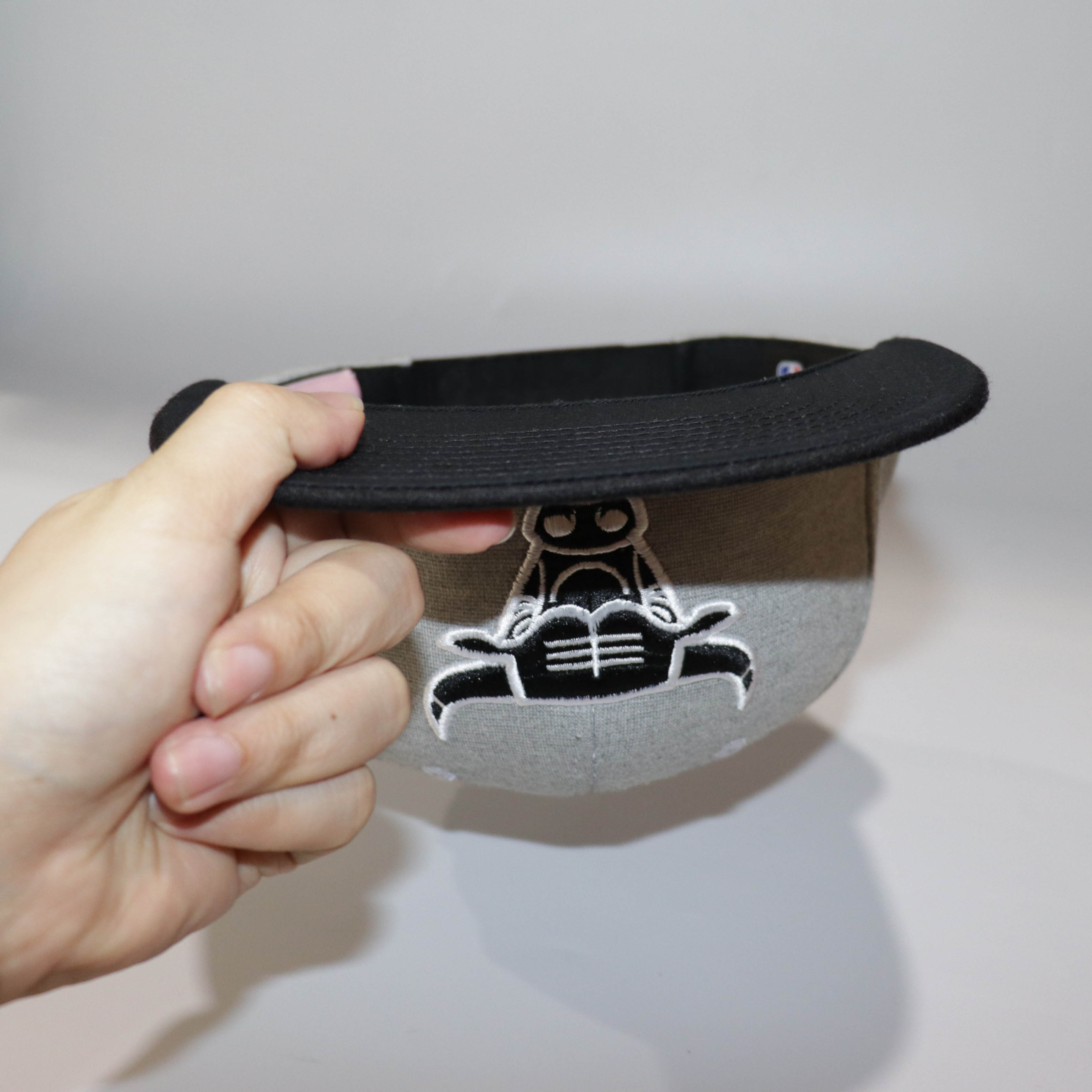 Nón Snapback NHS Bulls Xám Kết Đen BULLXam.