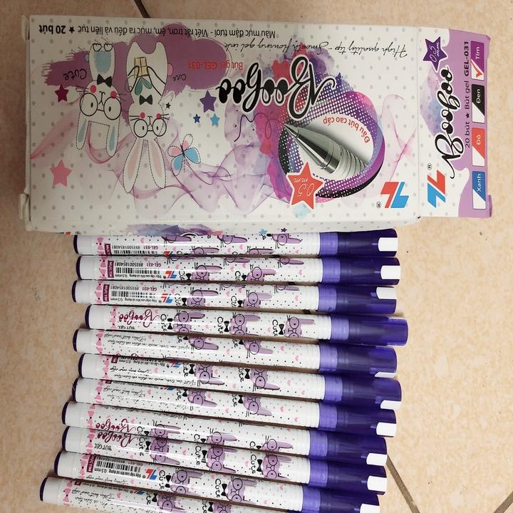 Hộp 20 Bút gel-031 BooBoo-Màu tím
