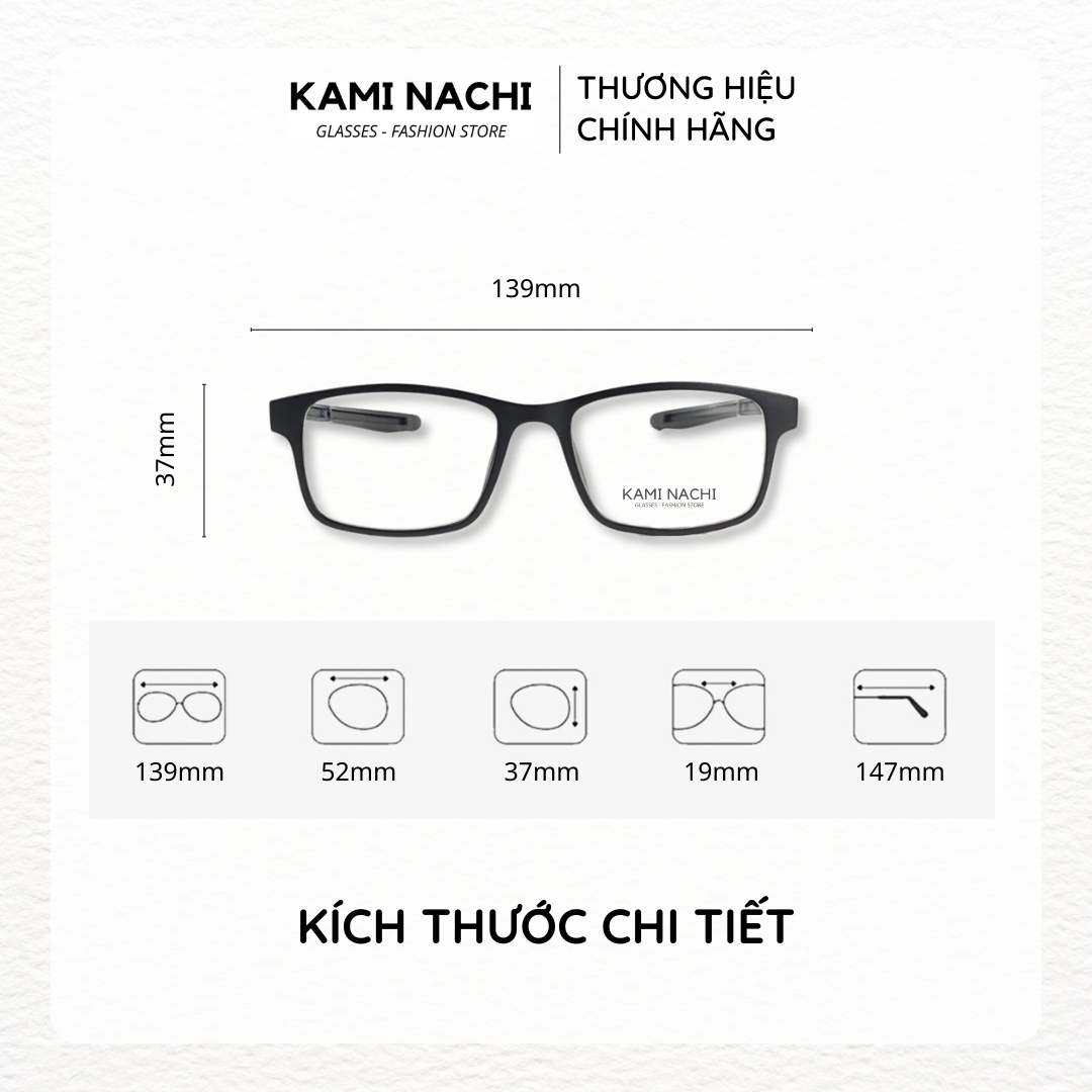 Gọng kính thể thao KAMI NACHI size M