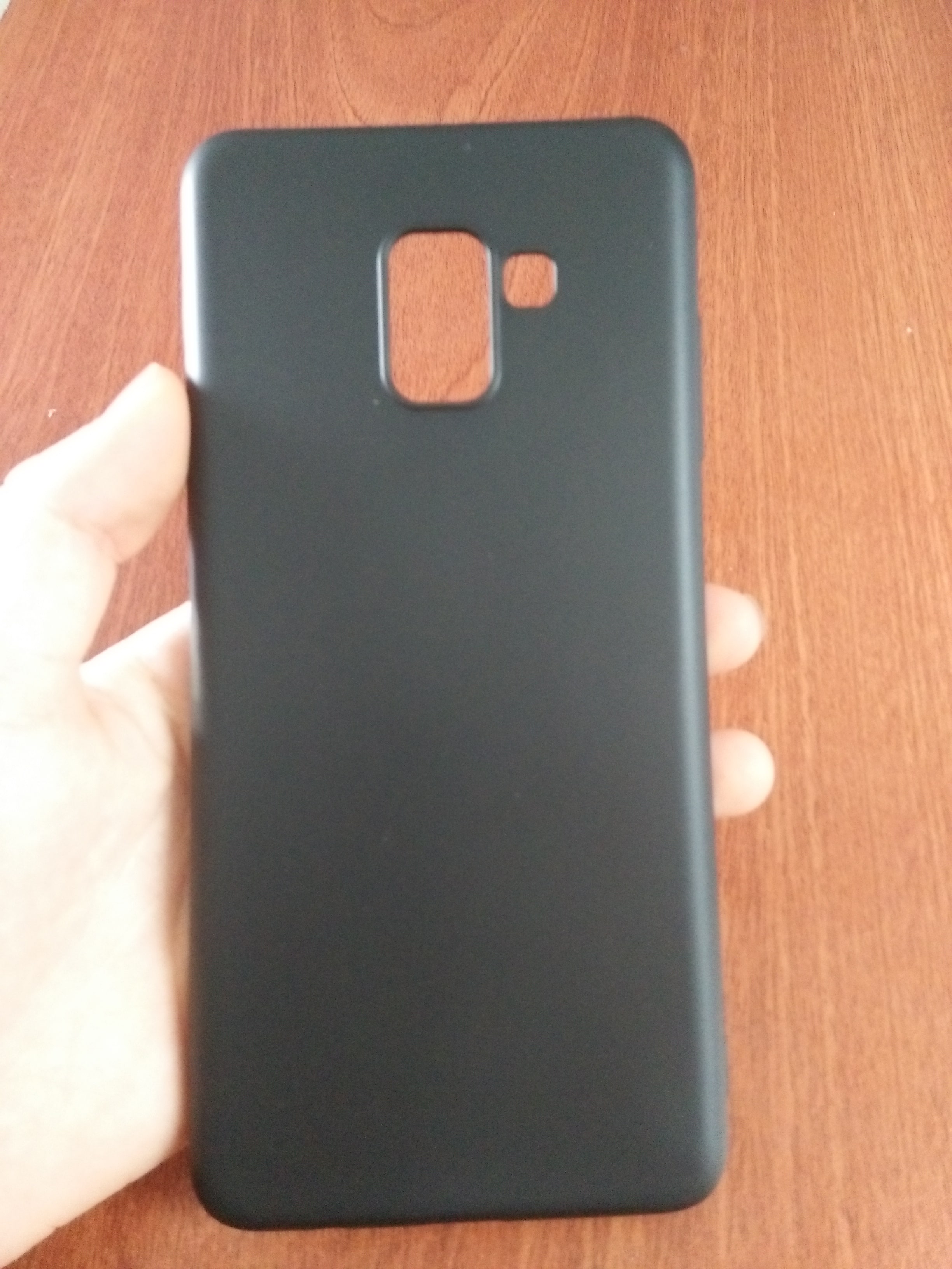 Ốp lưng samsung A8 plus 2018 dẻo đen