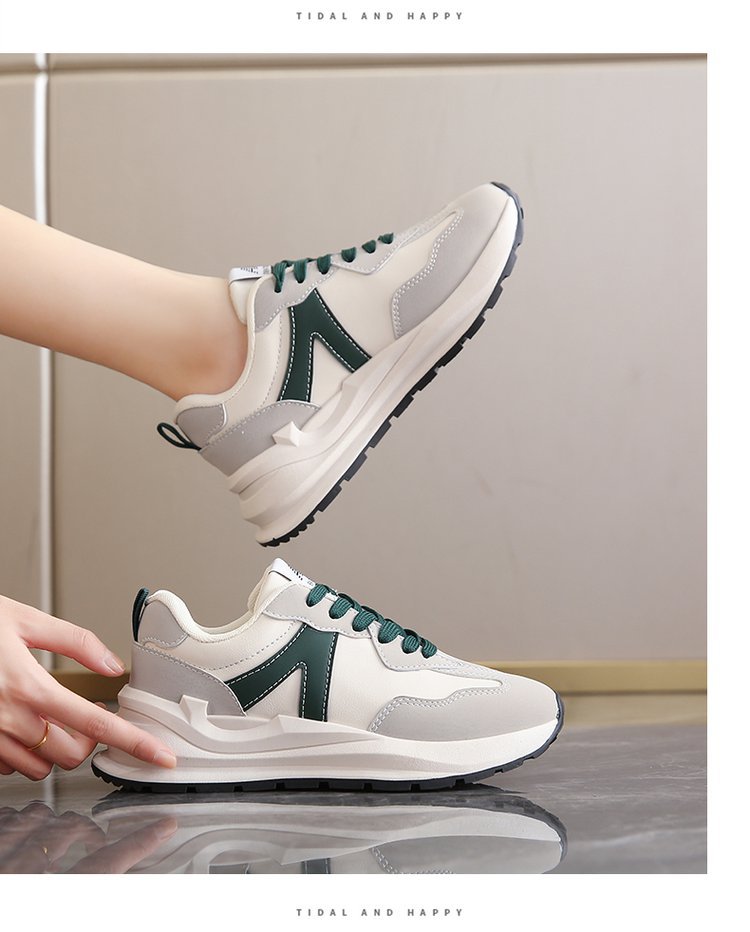 Giày nữ độn đế tăng 5cm chiều cao phong cách Hàn Quốc