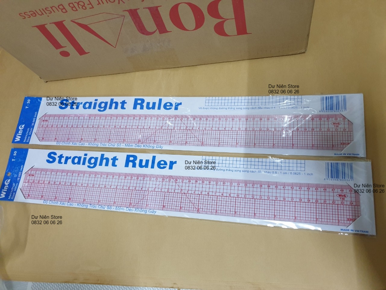 Thước thẳng 50cm winq t-50.