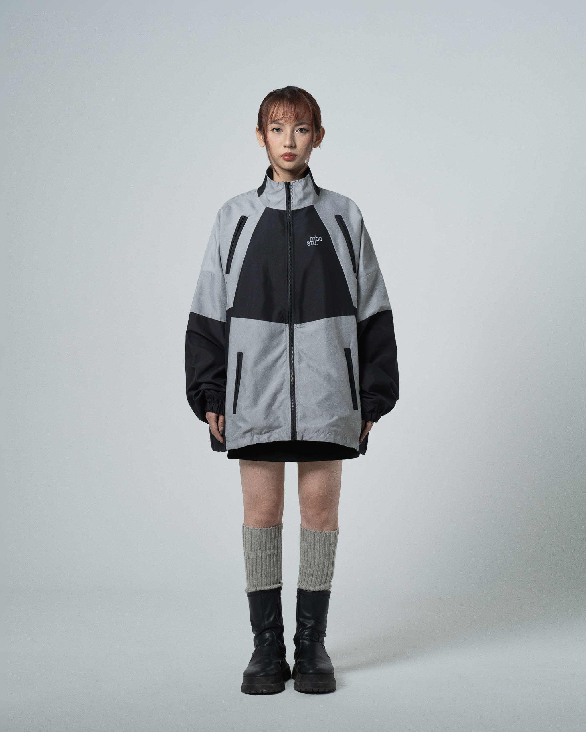 Áo Khoác Dù Color-block Windbreaker Jacket