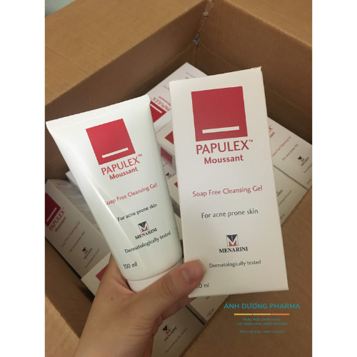 Sữa rửa mặt ngăn dầu giảm mụn papulex moussant soap free 150ml
