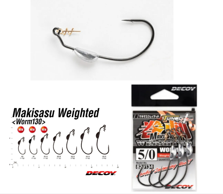 Lưỡi Decoy TunedT Plus Maki sasu  Decoy 巻刺 Worm 130