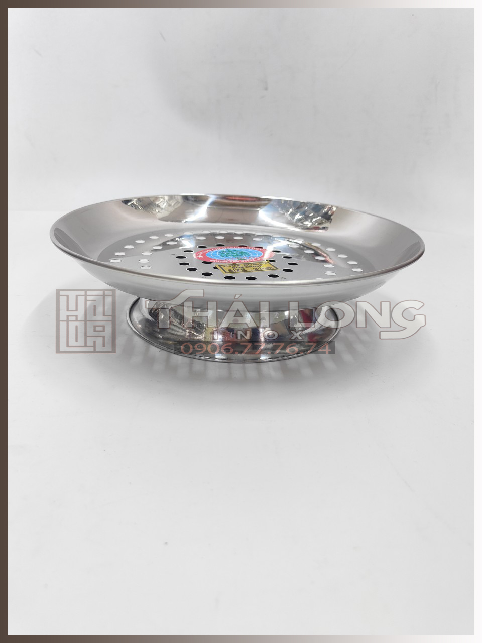 Dĩa Hấp / Xửng Hấp Inox Có Chân Cách Thủy TC [Có sẵn] [Ảnh thật]
