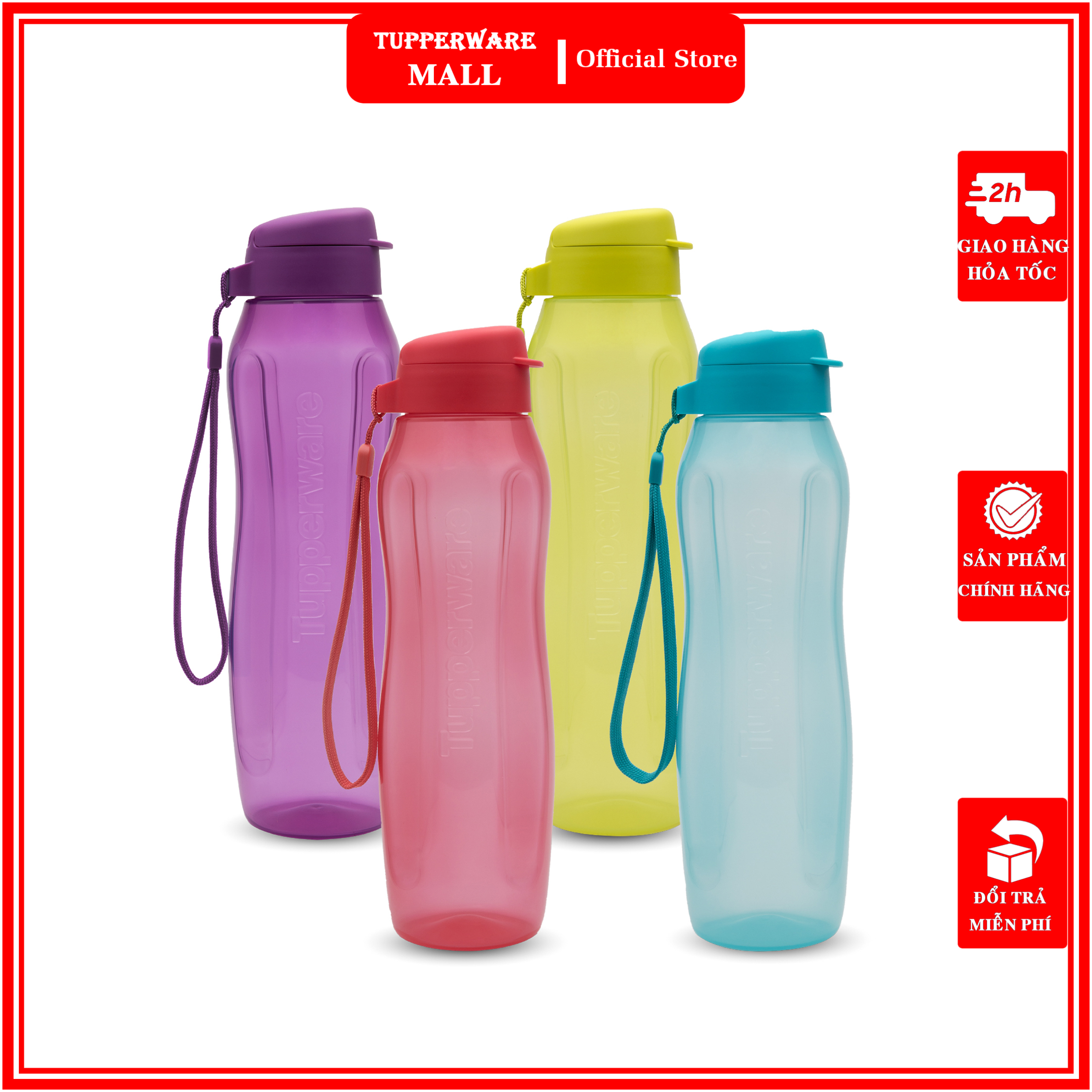Bình Nước Tupperware ECO BOTTLE GEN II 500ml, 750ml, 1L