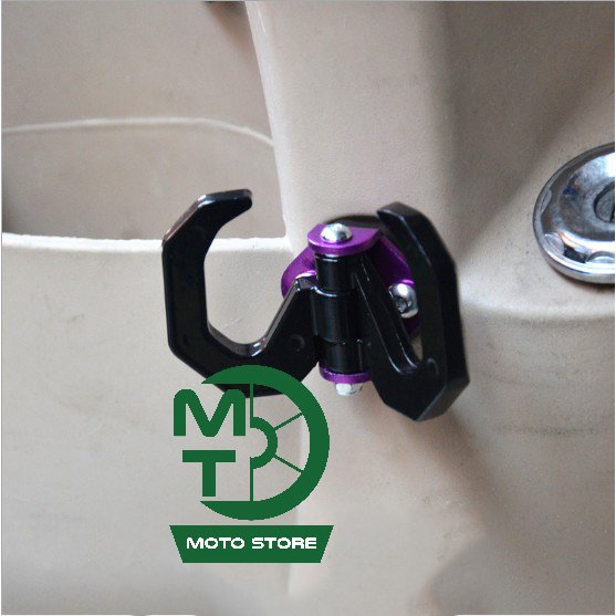 Móc Treo Đồ Xe Máy (2 Móc Nhôm Xoay 180 độ)