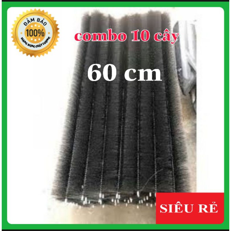 Combo 10 chổi lọc 60cm cán nhựa hoặc inox