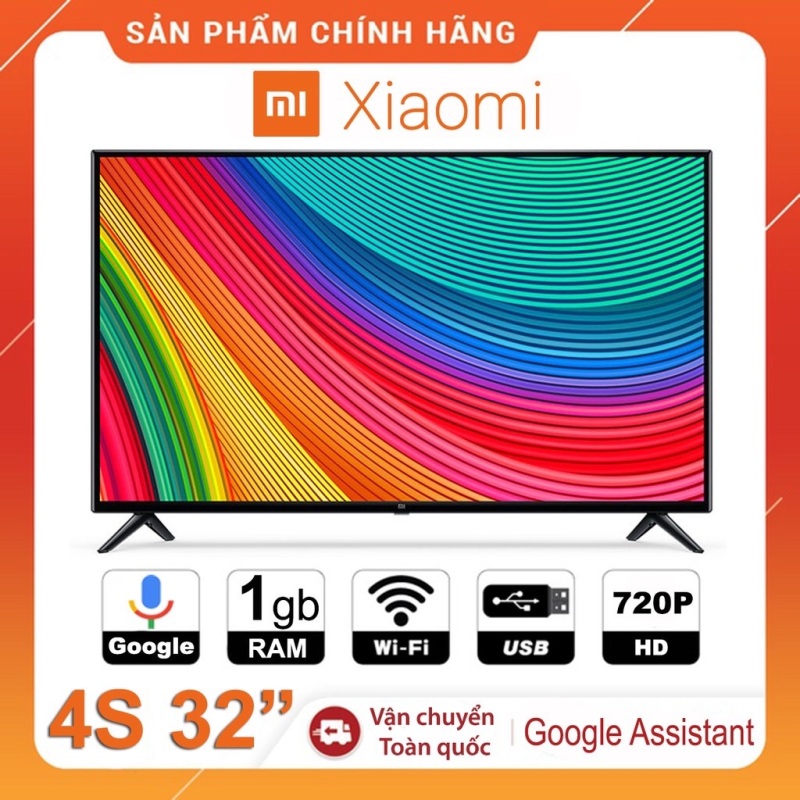 Bảng giá Tivi Xiaomi 4S 32 inch - Hỗ trợ điều khiển giọng nói Tiếng Việt