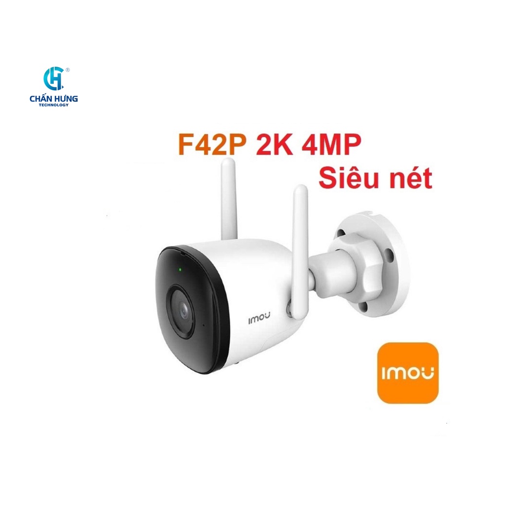 Camera wifi ngoài trời imou f42p 4mp 2k