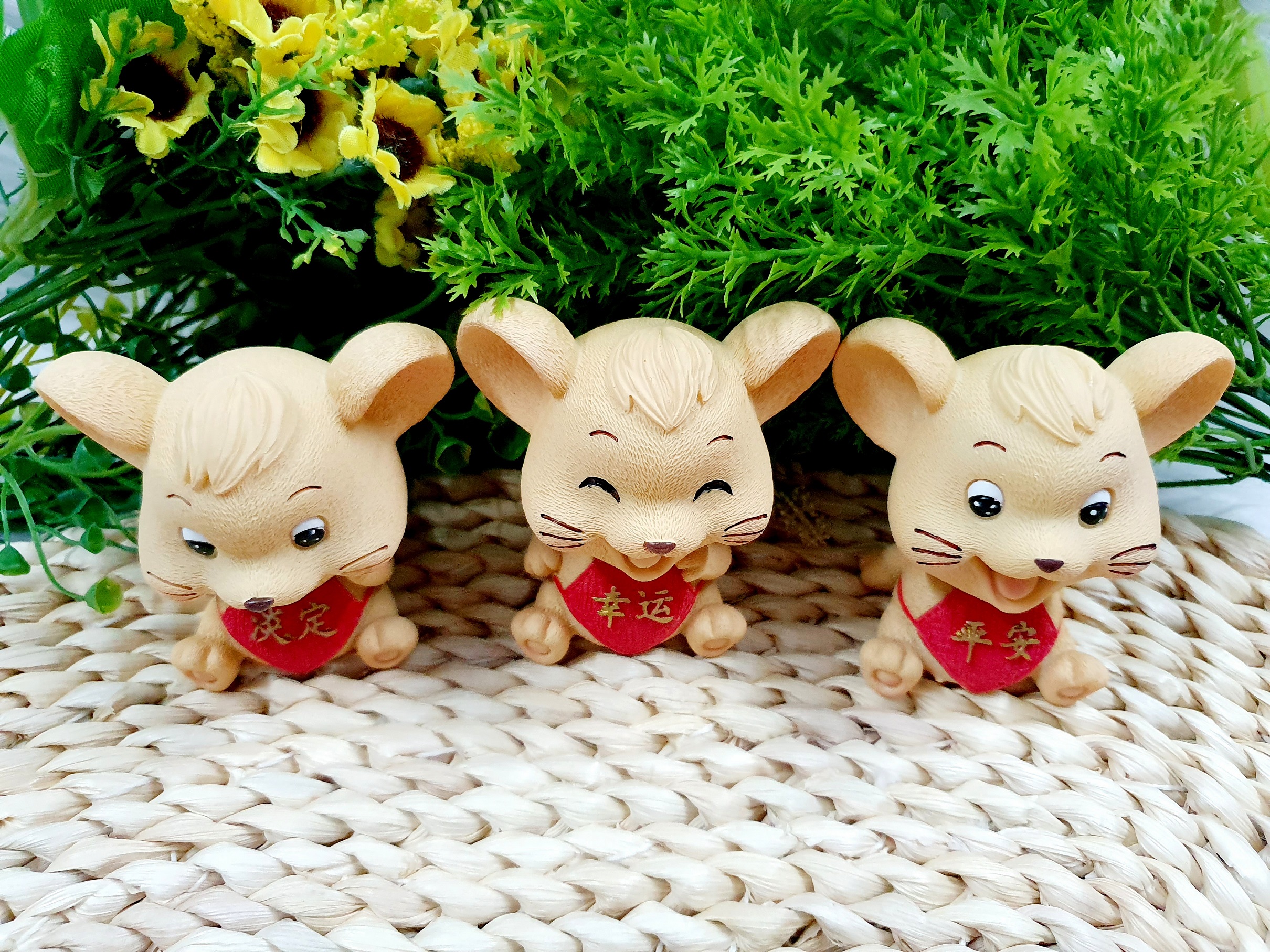 Bộ 3 Chú Chuột May Mắn Siêu Dễ Thương