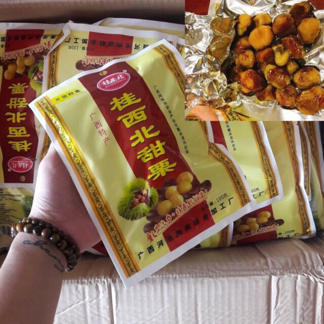 Hạt dẻ tẩm mật ong